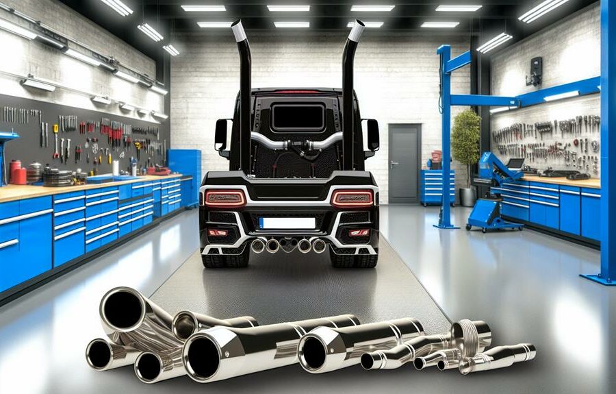 diesel tuning with custom exhaust tips