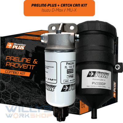 Preline-Plus Pre-Filter & Provent Ultimate Catch Can Dual Kit DMAX / MUX (PLPV601DPK)