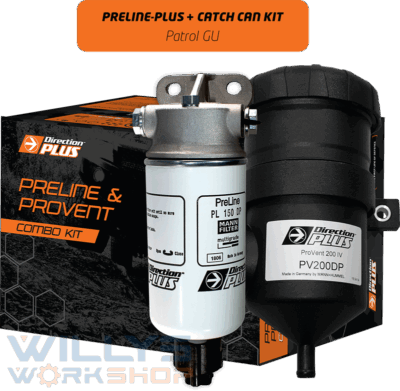 Preline-Plus Pre-Filter & Provent Catch Can Kit Patrol GU (PLPV626DPC)