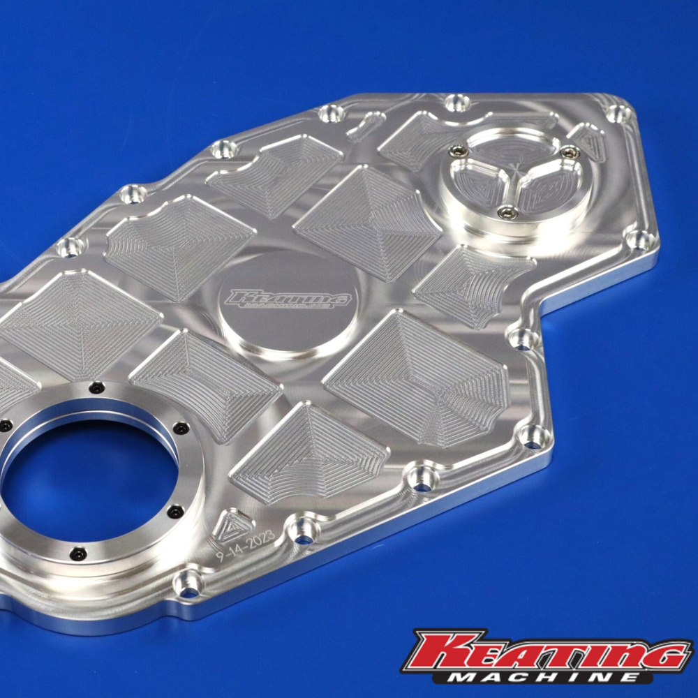 Keating Machine - 24 Valve Billet Timing Front Cover fits Cummins 5.9L & 6.7L Common Rail 2003 & Up
