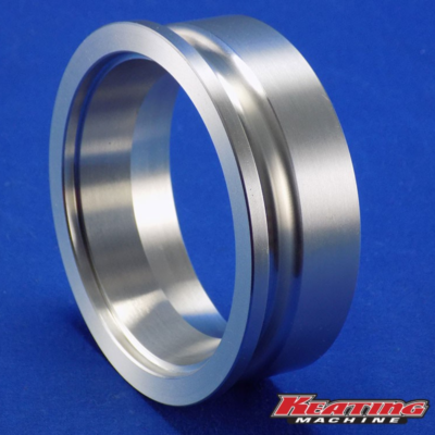 Keating Machine - 3.5 Weld on to 3.5 V-Band Turbo Outlet Flange Aluminum