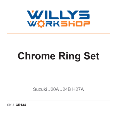 Chrome Ring Set | Suzuki J20A J24B H27A