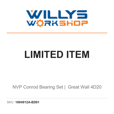 LIMITED ITEM | NVP Conrod Bearing Set | Great Wall 4D20