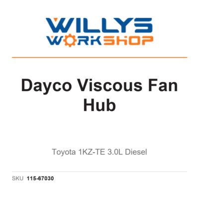 Dayco Viscous Fan Hub | Toyota 1KZ-TE 3.0L Diesel