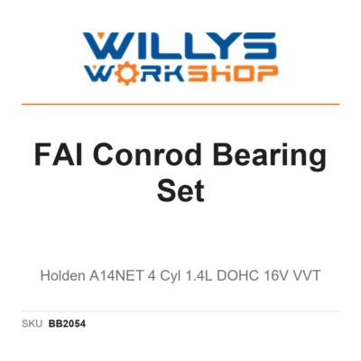 FAI Conrod Bearing Set | Holden A14NET 4 Cyl 1.4L DOHC 16V VVT