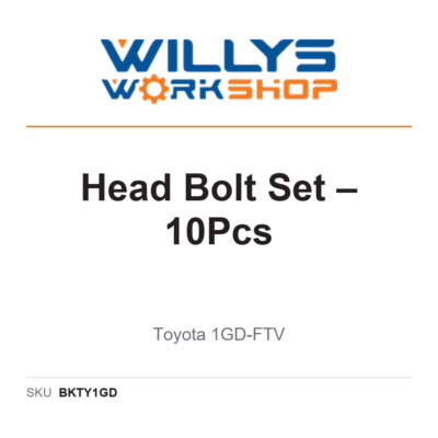 Genuine Head Bolt Set – 10Pcs | Toyota 1GD-FTV