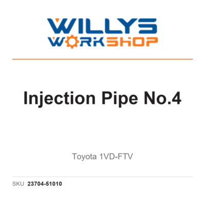 Genuine Injection Pipe No.4 | Toyota 1VD-FTV