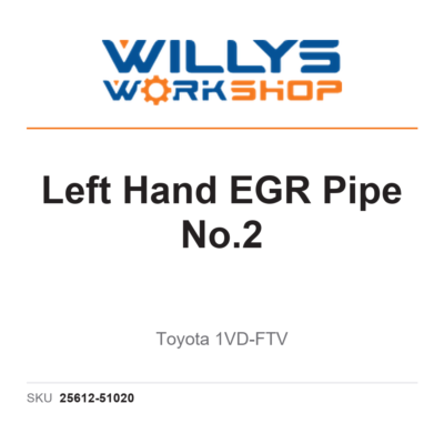 Genuine Left Hand EGR Pipe No.2 | Toyota 1VD-FTV