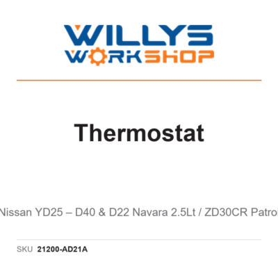 Genuine Thermostat | Nissan YD25 – D40 & D22 Navara 2.5Lt / ZD30CR Patrol