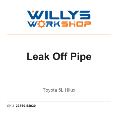 Leak Off Pipe | Toyota 5L Hilux
