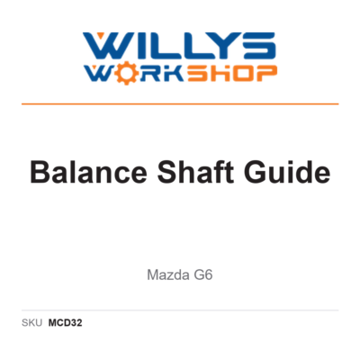 Balance Shaft Guide | Mazda G6