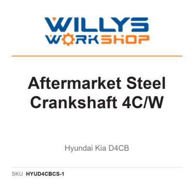 Aftermarket Steel Crankshaft 4C/W | Hyundai Kia D4CB