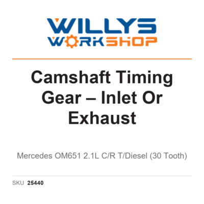 Camshaft Timing Gear – Inlet Or Exhaust | Mercedes OM651 2.1L C/R T/Diesel (30 Tooth)