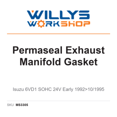 Permaseal Exhaust Manifold Gasket | Isuzu 6VD1 SOHC 24V Early 1992>10/1995