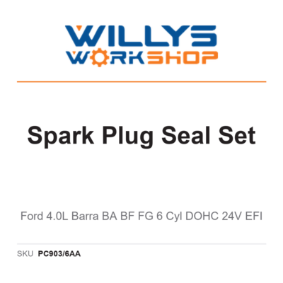 Spark Plug Seal Set | Ford 4.0L Barra BA BF FG 6 Cyl DOHC 24V EFI