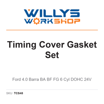 Timing Cover Gasket Set | Ford 4.0 Barra BA BF FG 6 Cyl DOHC 24V