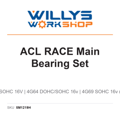ACL RACE Main Bearing Set | Mitsubishi 4G63 SOHC 16V | 4G64 DOHC/SOHC 16v | 4G69 SOHC 16v (Separate Thrust)