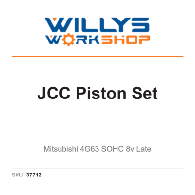 JCC Piston Set | Mitsubishi 4G63 SOHC 8v Late