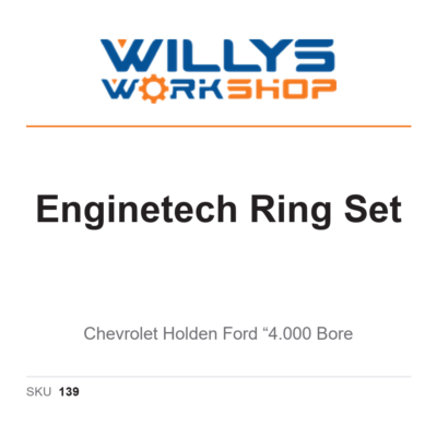 Enginetech Ring Set | Chevrolet Holden Ford “4.000 Bore