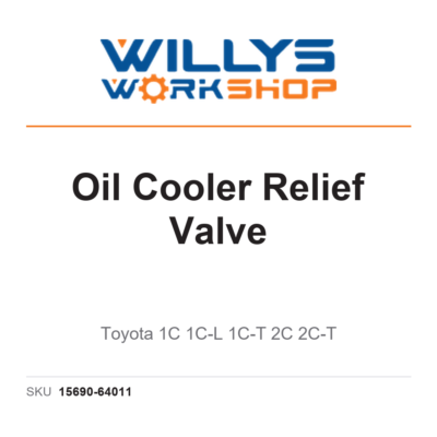 Genuine Oil Cooler Relief Valve | Toyota 1C 1C-L 1C-T 2C 2C-T