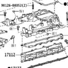 Genuine Passenger Side Inlet Intercooler Gasket - Toyota 1VD-FTV