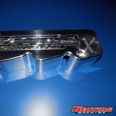Keating Machine - 12 Valve Billet Valve Cover fits Cummins Notched for Stock Lines