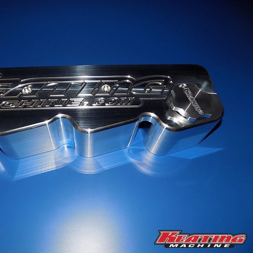 Keating Machine - 12 Valve Billet Valve Cover fits Cummins Notched for Stock Lines