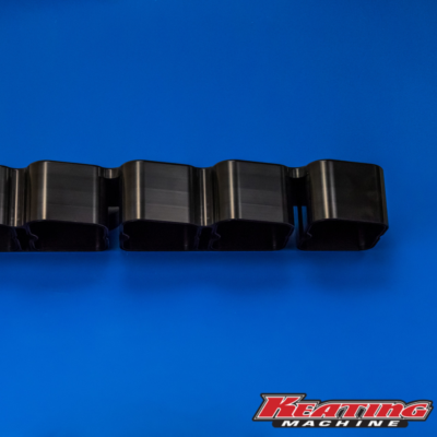 Keating Machine - 12 Valve Billet Valve Cover fits Cummins Notched for Stock Lines Black Anodized