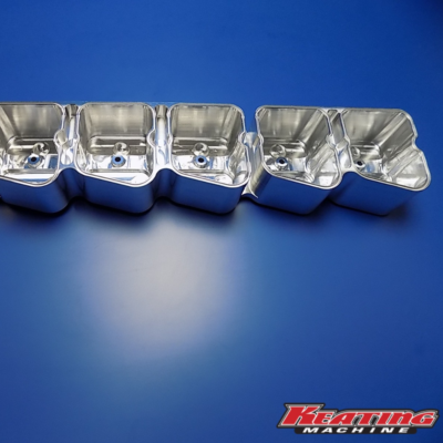 Keating Machine - 12 Valve Billet Valve Cover fits Cummins Notched for Stock Lines First Gen 1989-1993