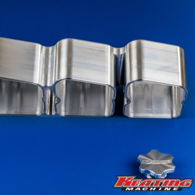 Keating Machine - 4BT Billet Valve Cover fits Cummins Notched for Stock Lines
