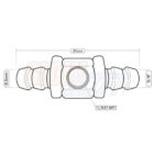 Barbed Fuel Pressure Sensor Inline Fitting