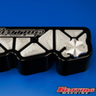 Keating Machine - 12 Valve Billet Valve Cover fits Cummins Notched for Stock Lines Black Anodized Pocketed