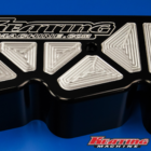 Keating Machine - 12 Valve Billet Valve Cover fits Cummins Notched for Stock Lines Black Anodized Pocketed