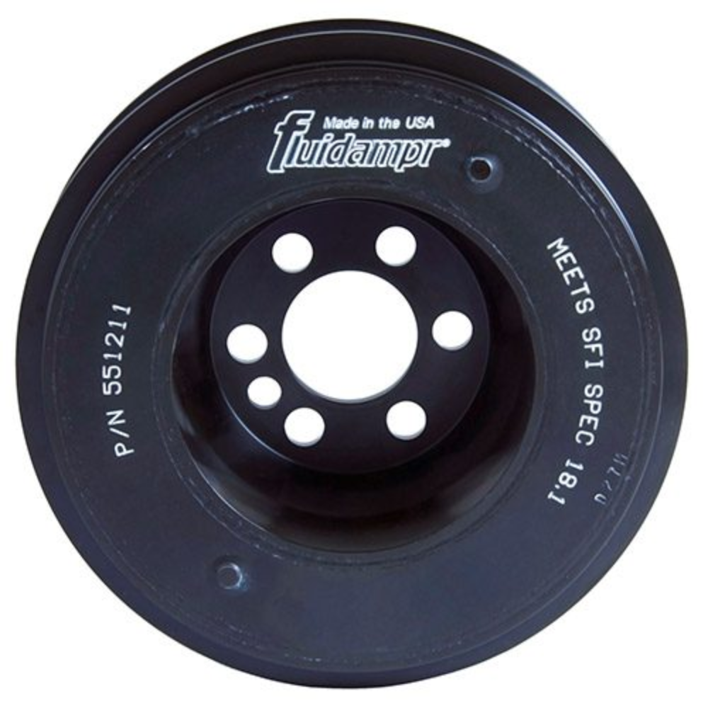 Fluidampr (P/N 551211) 2006-2008 VW. 2.0L FSI, EA113. 6 bolt hole crank pulley mounting.