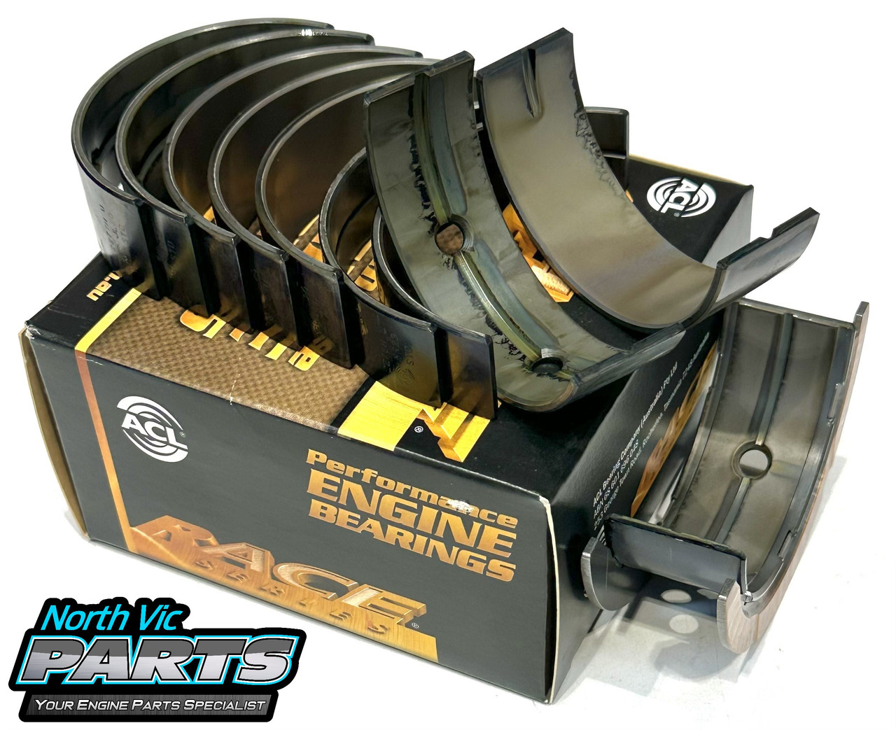 ACL RACE Performance Main Bearing Set - Ford P4AT D2FA AZBA QVFA SRFA SRFC CVRC CYFD CVR5 CYFA CYF4 D4FA