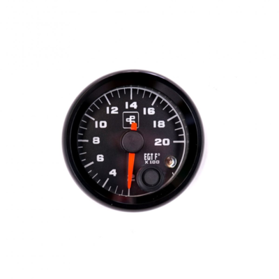 Power Driven Diesel - 2000° Pyrometer Gauge (EGT) (with warning) (Black) (2-1/16)