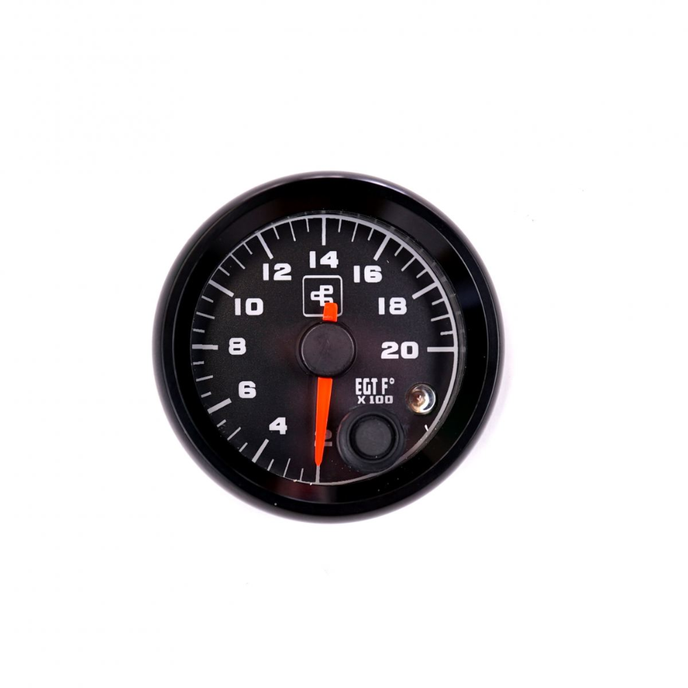 72001010001-Power-Driven-Diesel Power Driven Diesel - 2000° Pyrometer Gauge (EGT) (with warning) (Black) (2-1/16)