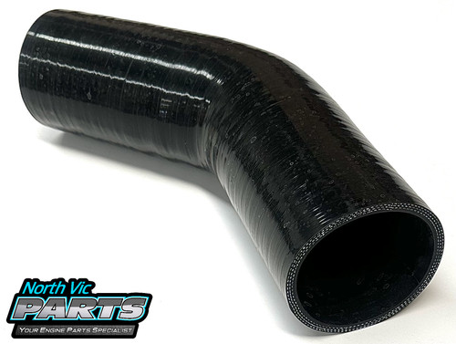Silicone Hose - 89MM - 45Degree - 200MM Tails - Ends 3 Ply
