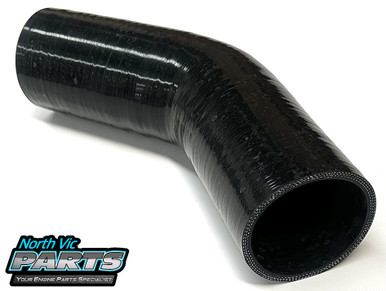 Silicone Hose - 89MM - 45Degree - 200MM Tails - Ends 3 Ply