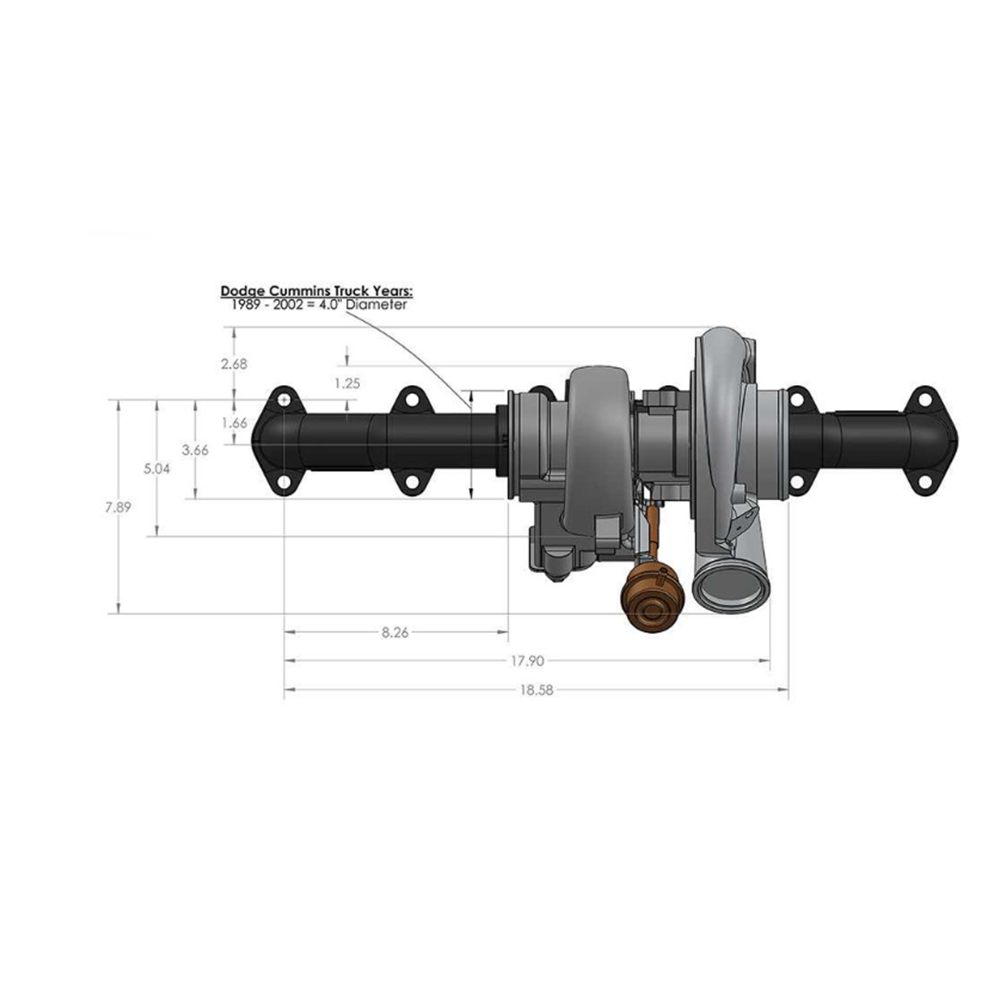 DPS - Ball Bearing Turbo for Dodge Cummins 1988 – 2007 – Contact us for turbo options and pricing