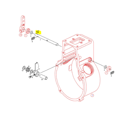 P-7100 Pump Woodruff Key for the Shut-Off Lever