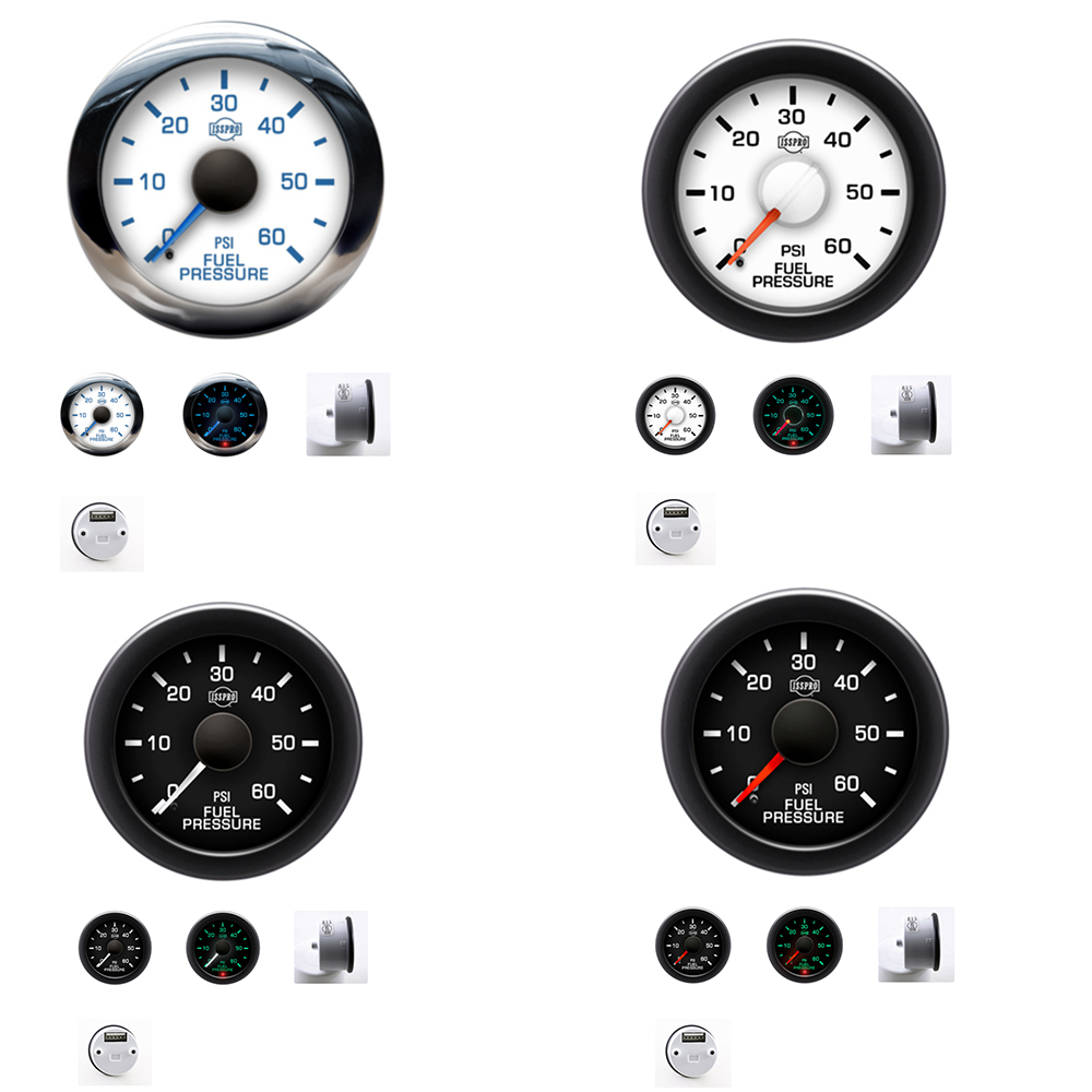 ISSPRO-Fuel-pressure-gauges ISSPRO - EV2 – 60 PSI Fuel Pressure Gauges