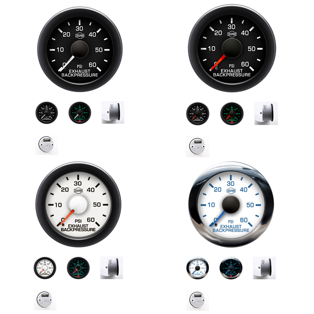 ISSPRO-back-pressure-promo ISSPRO - EV2 – 60 PSI Exhaust Backpressure Gauge
