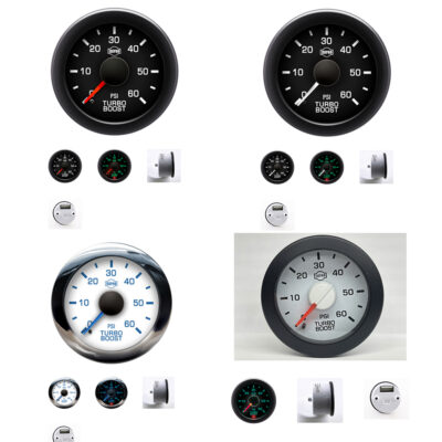 ISSPRO - EV2 – 60 PSI Turbo Boost Gauges