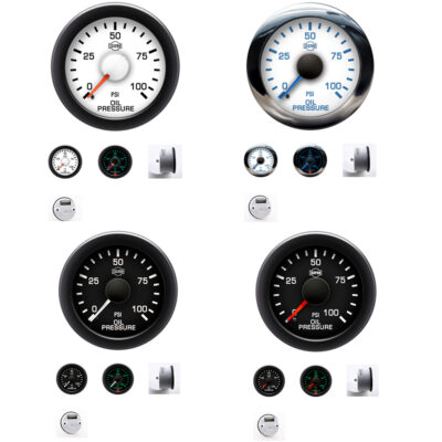 ISSPRO - EV2 – 100PSI Oil Pressure Gauge