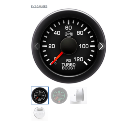 ISSPRO - EV2 – 120 PSI Turbo Boost Gauge