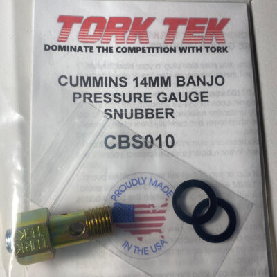 Tork Tek Cummins® 14MM X 1.5 Fuel Pressure Gauge Adapter Snubber