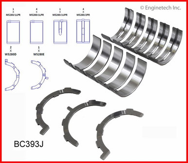 Enginetech Main Bearing Set - Ford 5.4L Boss 260 290