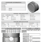 CP Bullet Ford 4V 3.572 Pistons Set - -9cc Dish Top - 3.750 Stroke