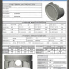 CP Bullet LS 4.130 Pistons Set - -25cc Dish Top - 4.00 Stroke - BLS1203-005